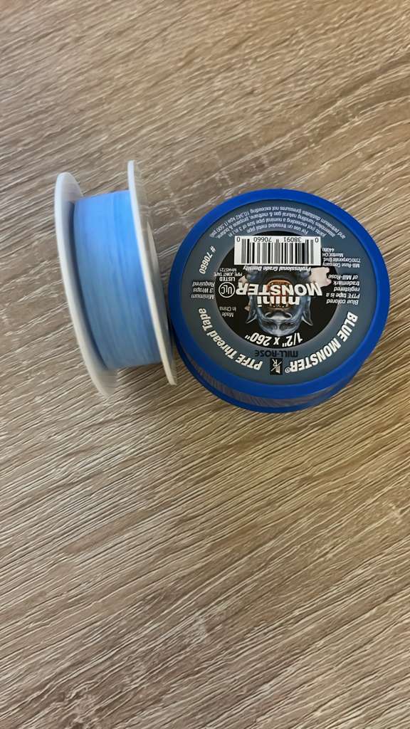 Millrose Monster Roll PTFE Thread Seal Tape – 1/2” x 260” (Blue)
