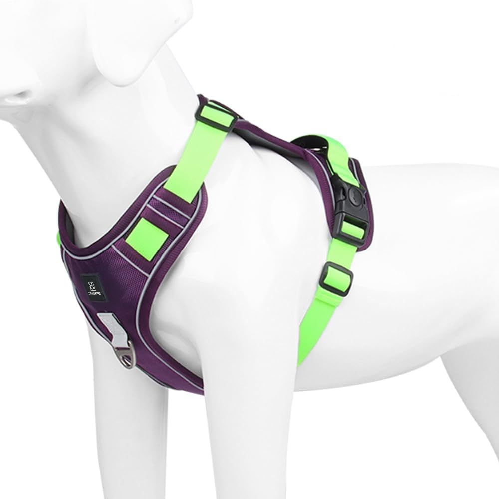 No-Pull Tactical Dog Harness – Adjustable Reflective Vest for Small & Medium Dogs