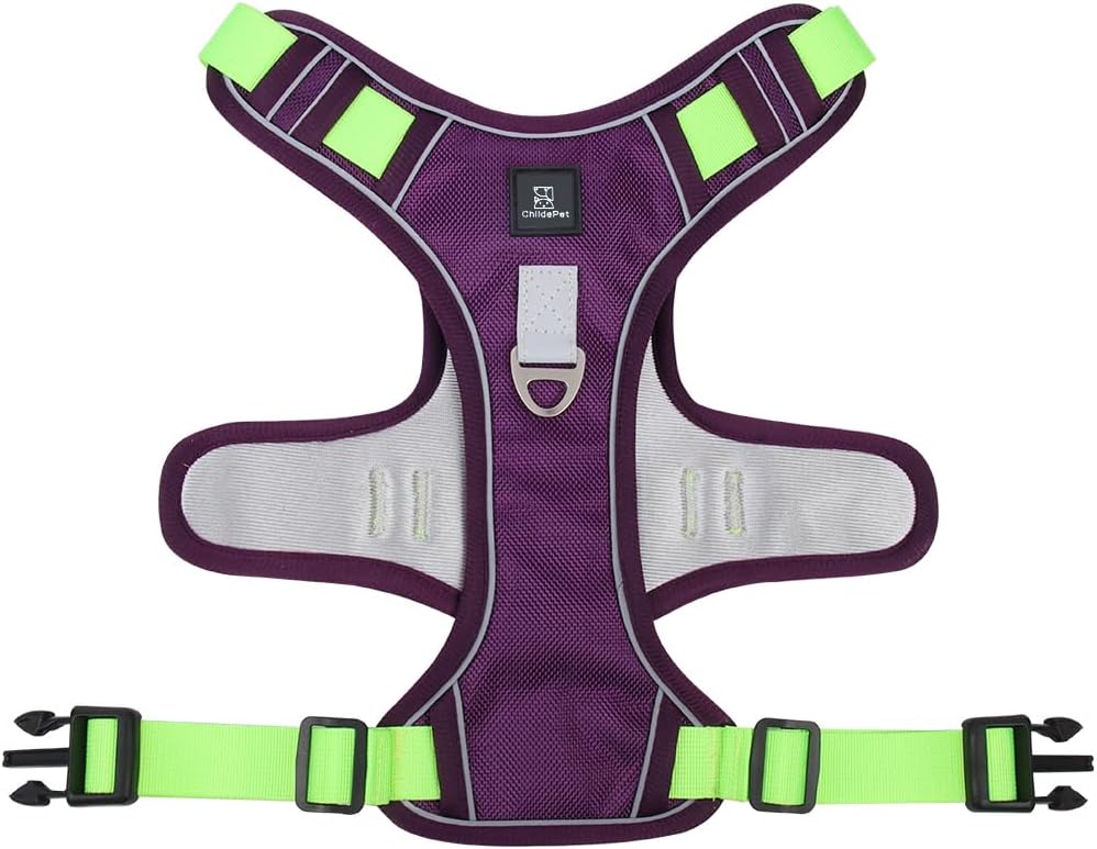 No-Pull Tactical Dog Harness – Adjustable Reflective Vest for Small & Medium Dogs