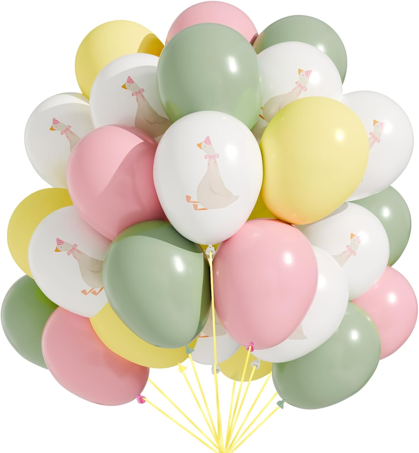 60 Pcs Goose Balloon Set – Pink Birthday & Baby Shower Decorations