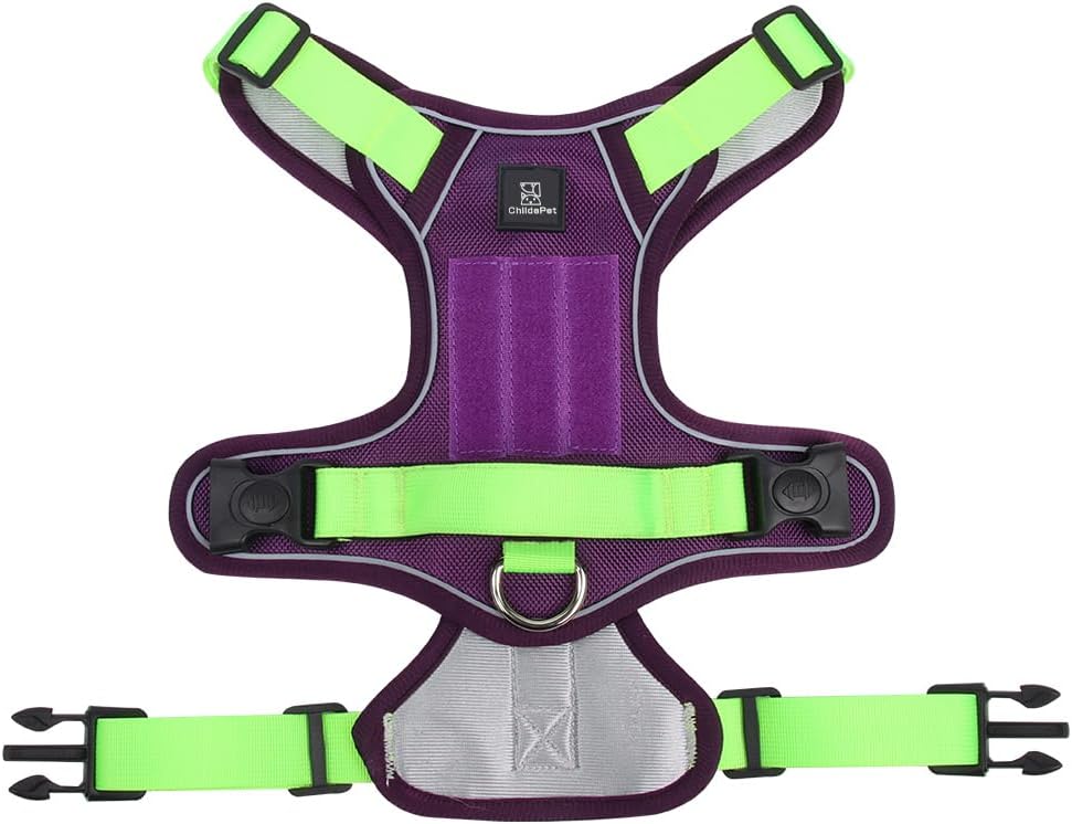 No-Pull Tactical Dog Harness – Adjustable Reflective Vest for Small & Medium Dogs