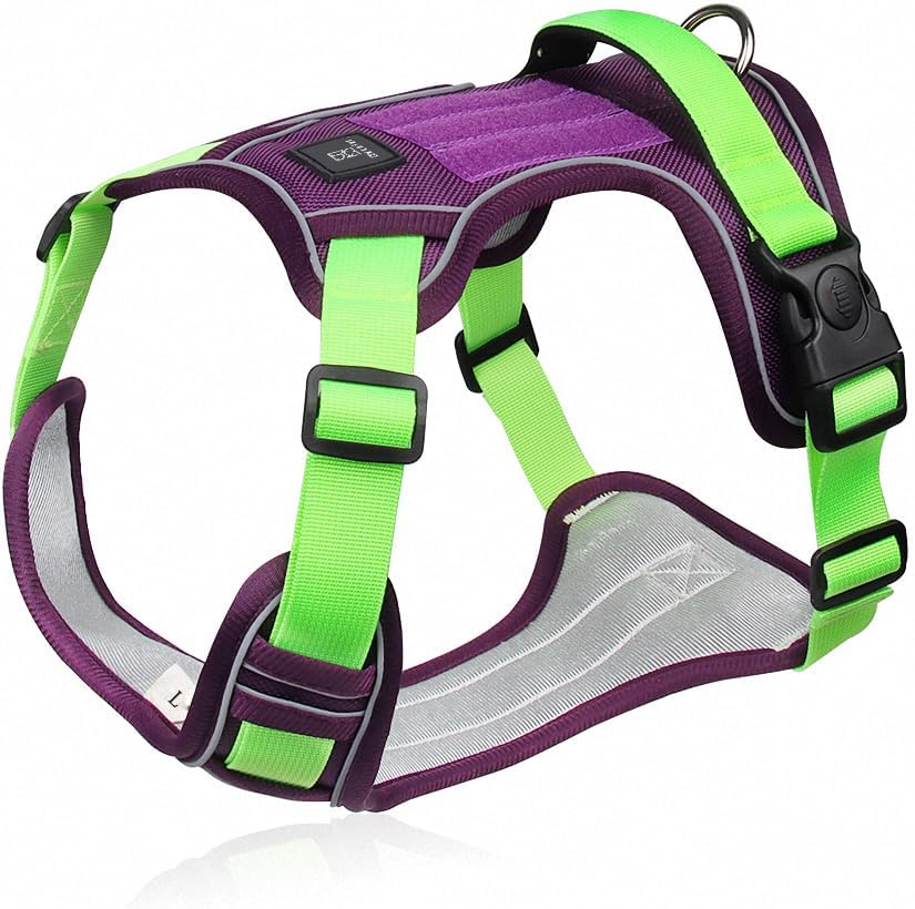 No-Pull Tactical Dog Harness – Adjustable Reflective Vest for Small & Medium Dogs