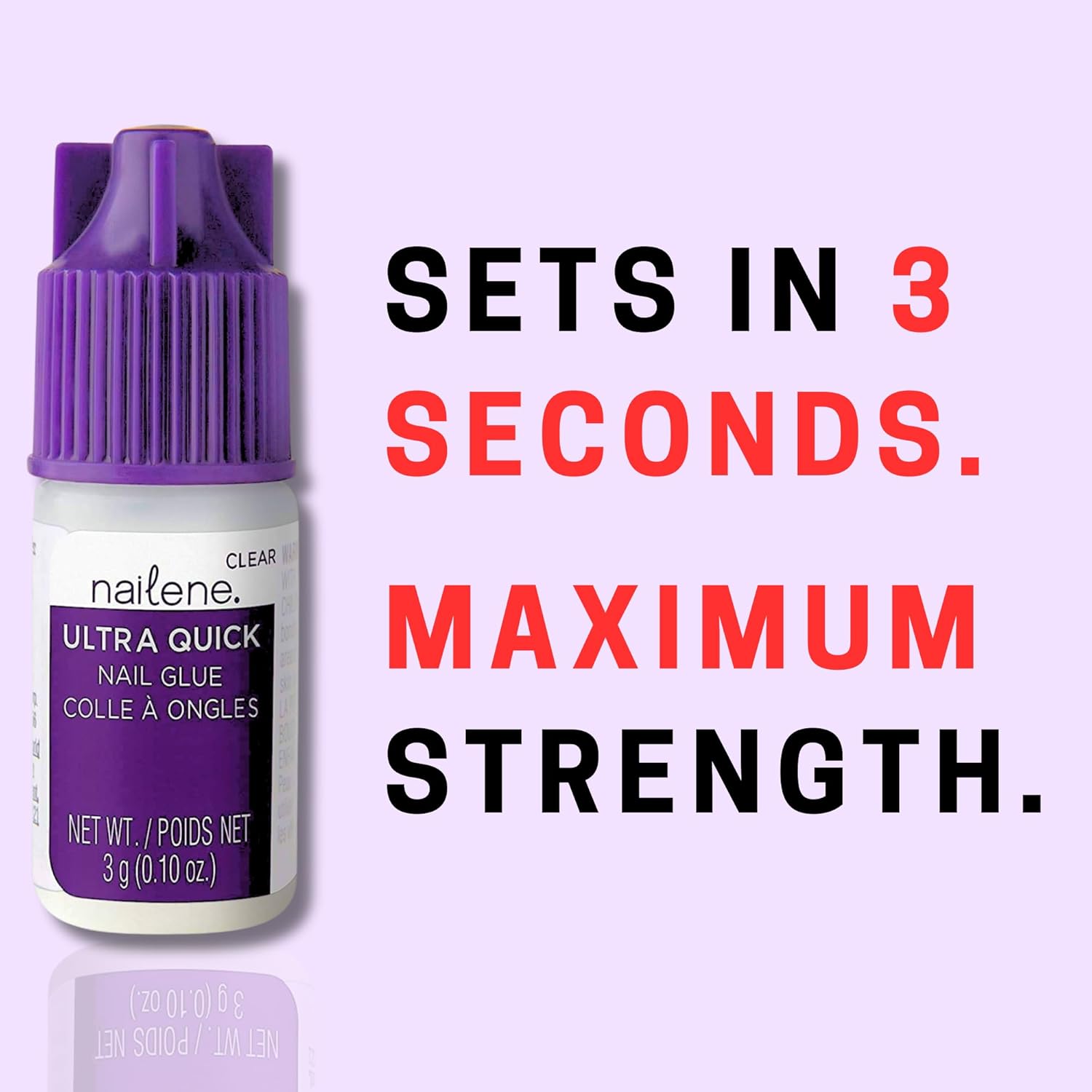 Nailene Ultra Quick Nail Glue – 0.10 oz (1-Pack)