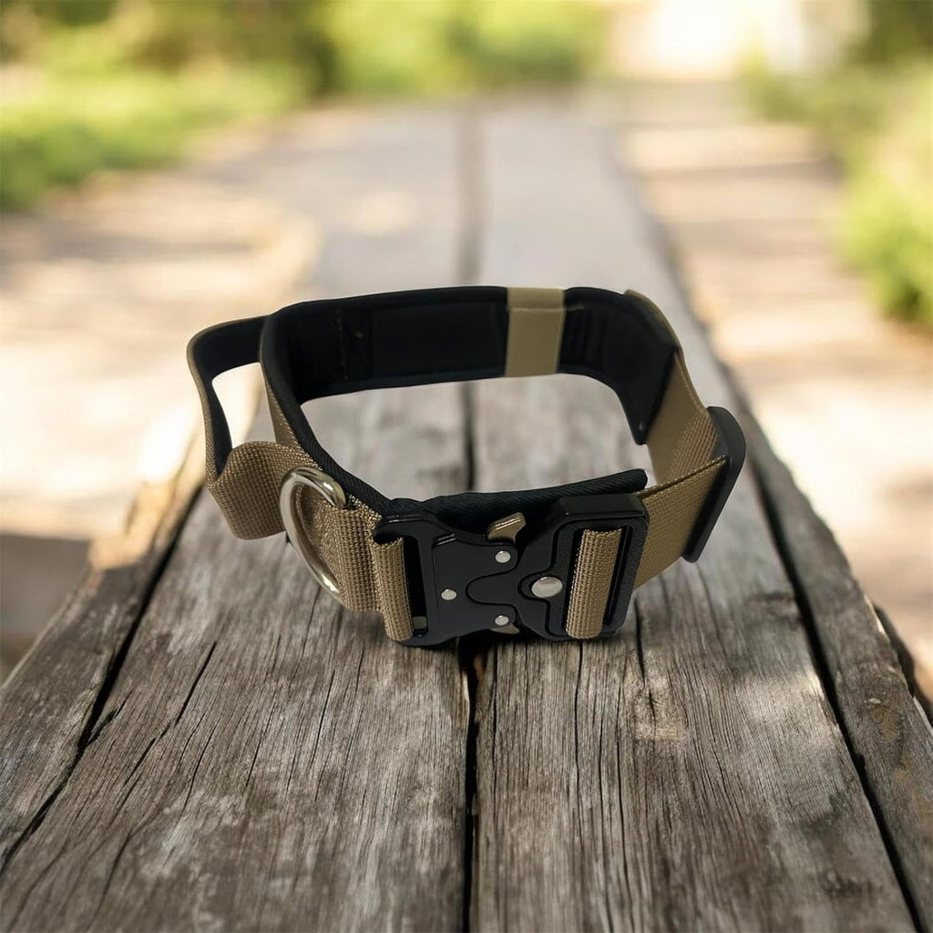 Tactical Dog Collar – Heavy Duty Adjustable Military Collar for Medium & Large Dogs