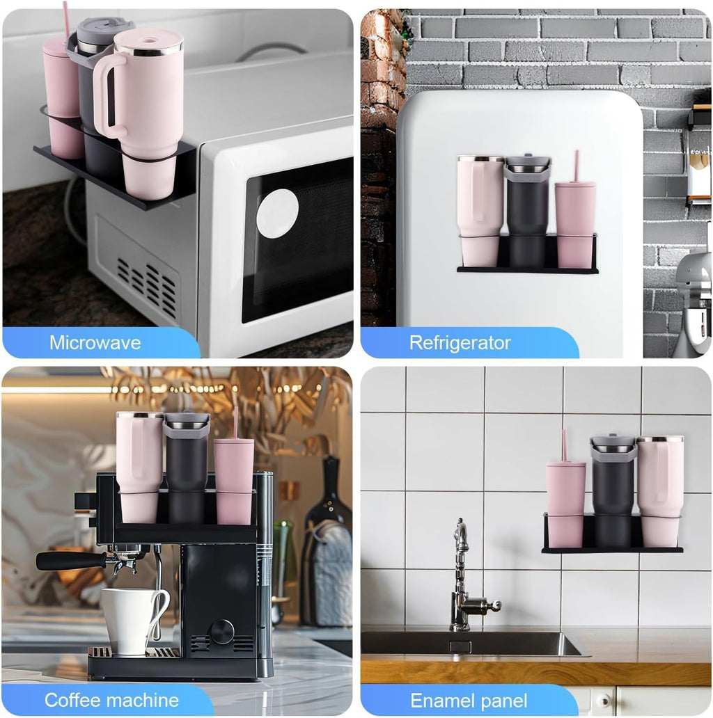 Tumbler Organizer for Countertop Stackable Cup Holder for 30oz & 40oz Tumblers 2 PCS Durable Storage Solution