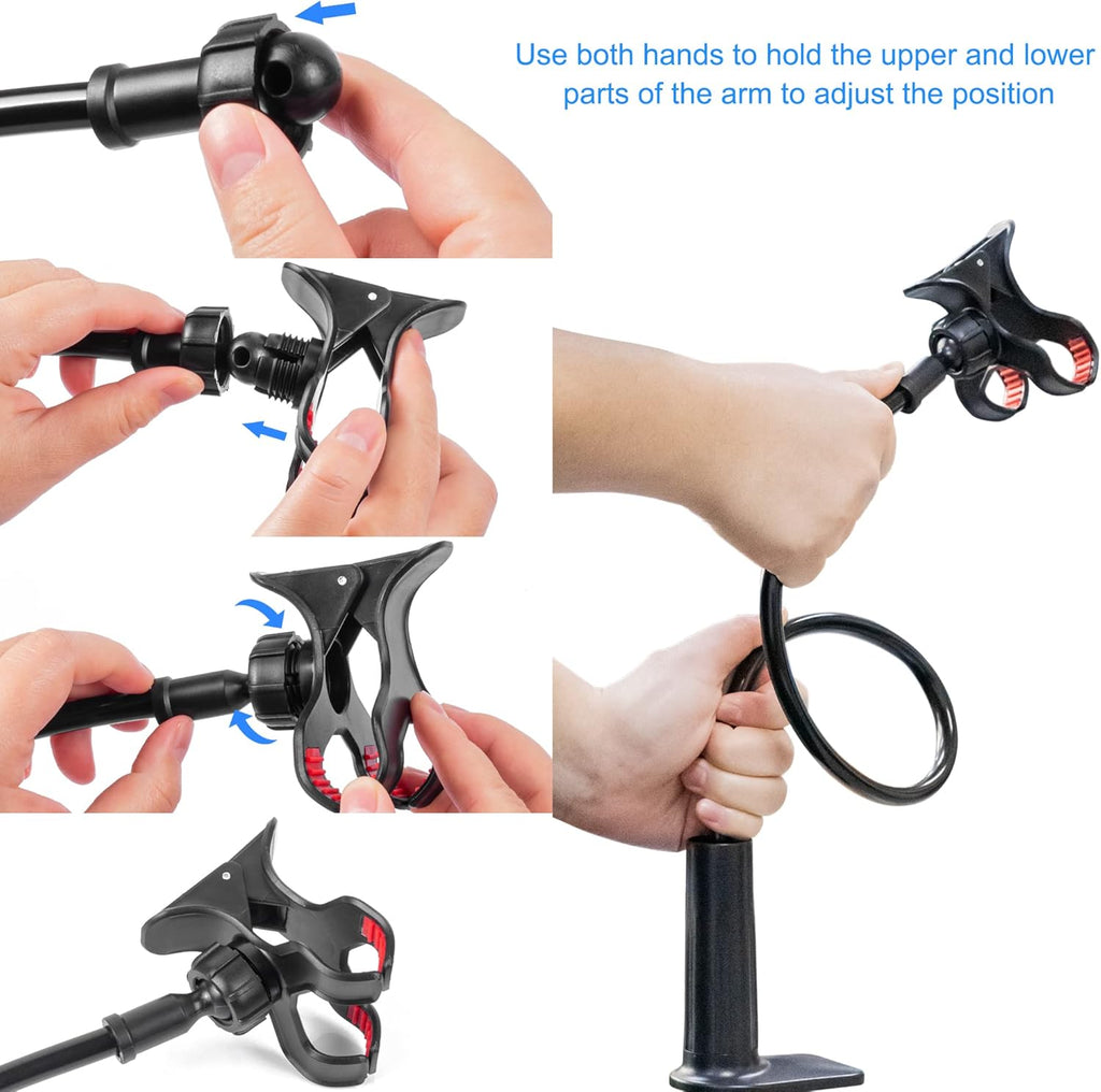 Lazy Long Arm Phone Holder – Gooseneck Flexible Clip Mount for Smartphones