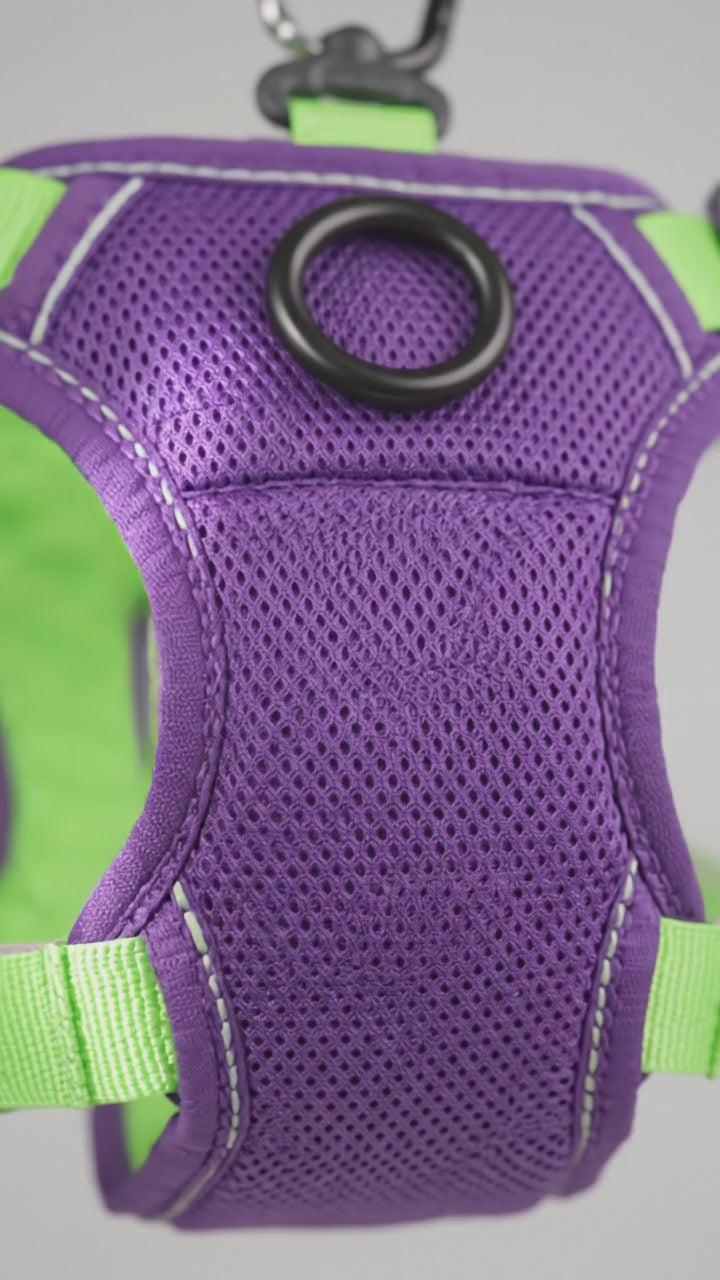 No-Pull Tactical Dog Harness – Adjustable Reflective Vest for Small & Medium Dogs